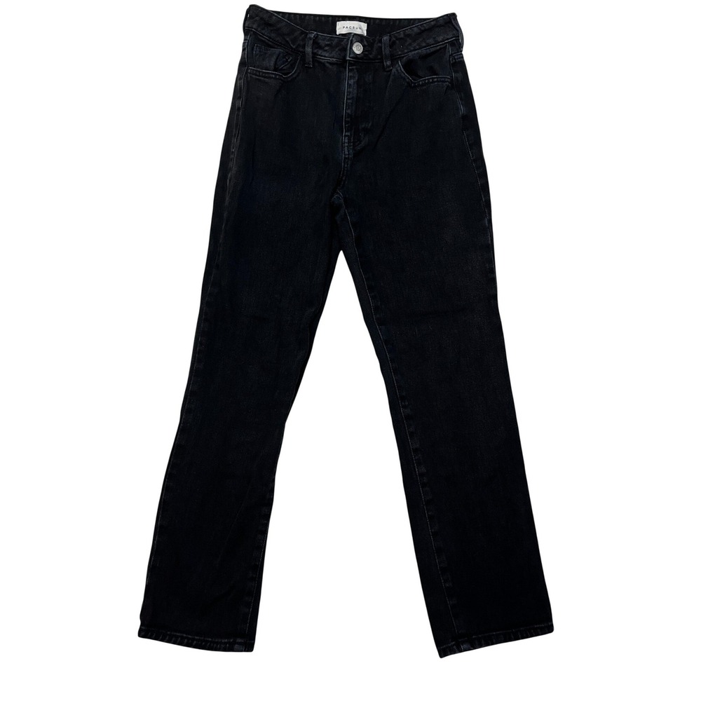 PacSun Mom Jean Womens 25 Black High Waisted Relaxed Tapered Denim 860BT231542